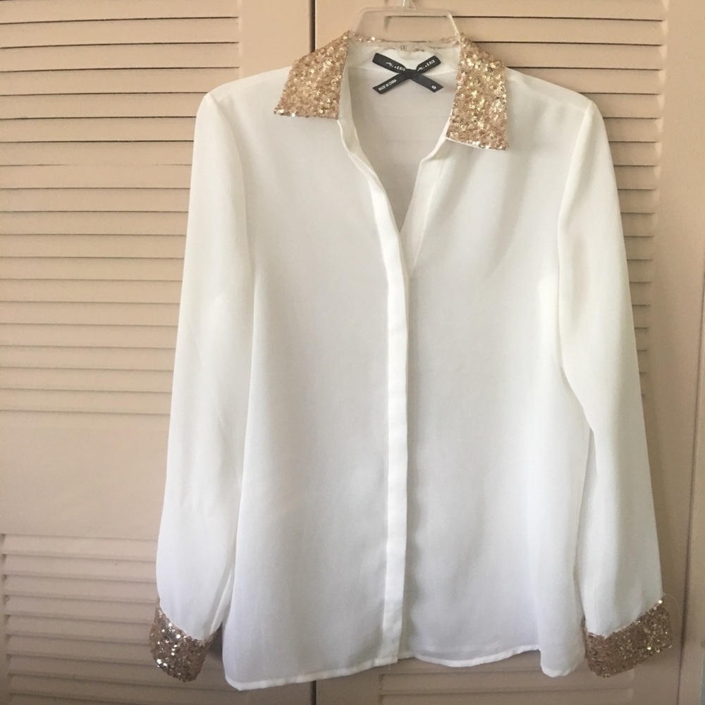 Golden Long Sleeve Button Shirt